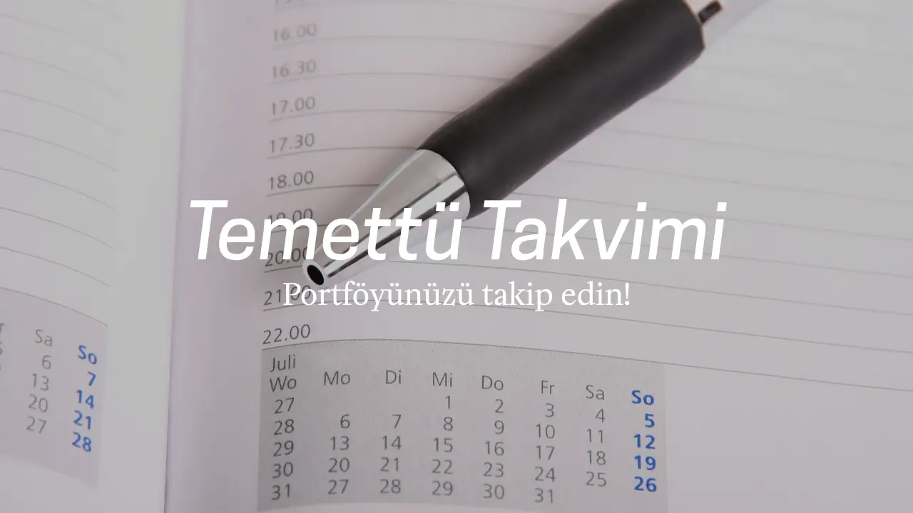 Temettü takvimi için temsili resim